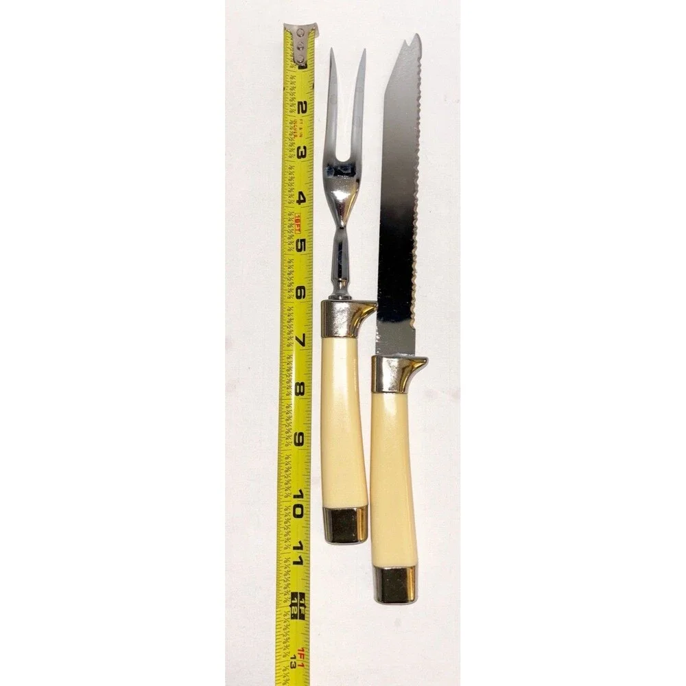 Vintage Emdeko Sheffield England Cutlery Set Carving Knife-Serving Fork